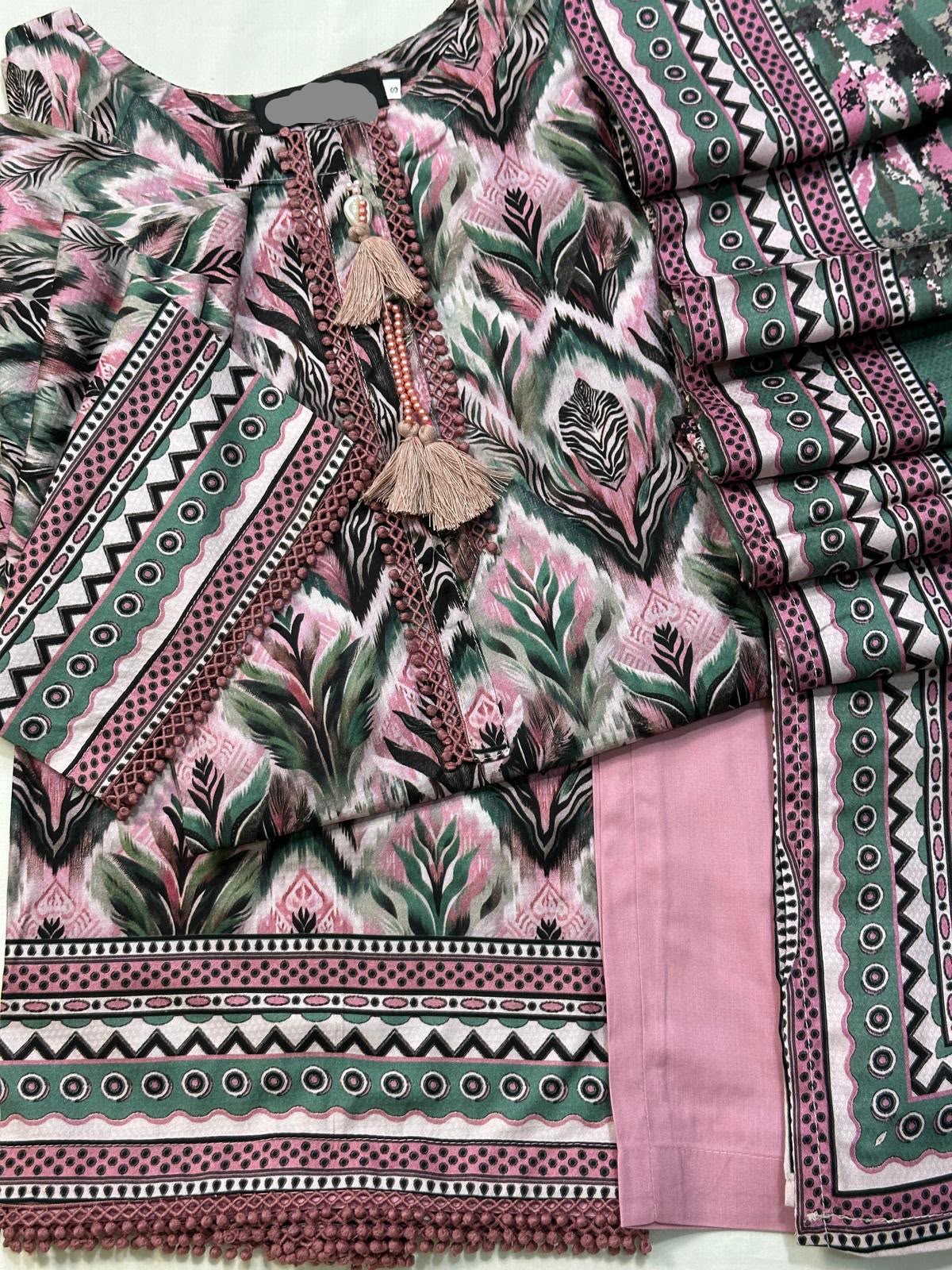 Dusty Rose & Sage Green Lenin