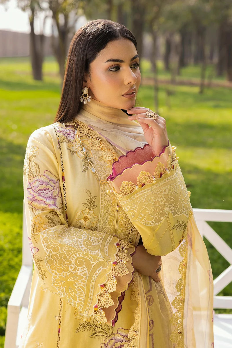 Gardenia Luxury embroiderd lawn