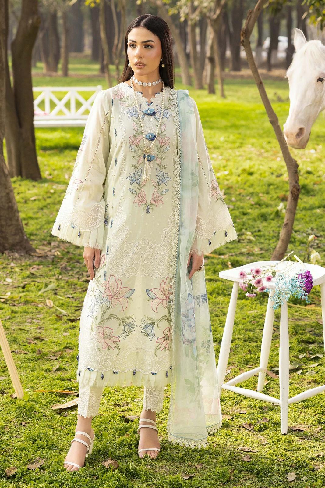 Elegant Pakistani Embroidered Dress | Sultana Threads
