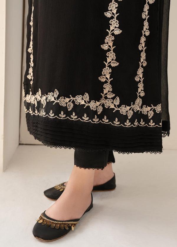 Pakistani Chiffon Embroidered Suit – Ready to Wear | Sultana Threads