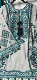 Pakistani Chiffon Embroidered Suit – Ready to Wear | Sultana Threads