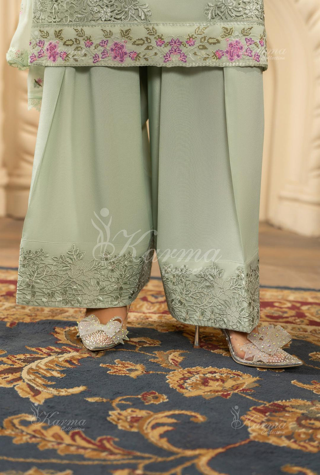 Karma Chiffon Embroidered
