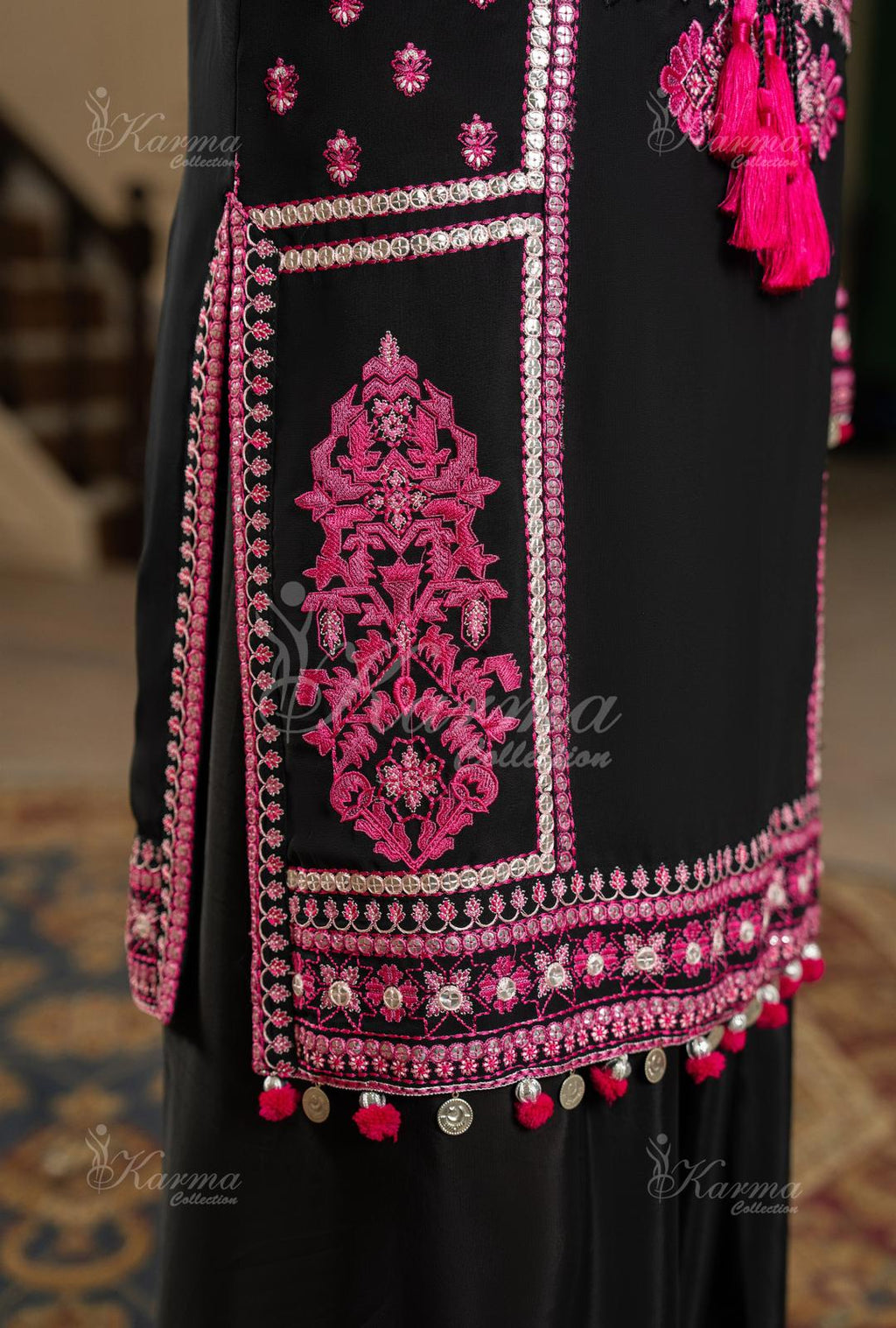 Karma chiffon embroidered