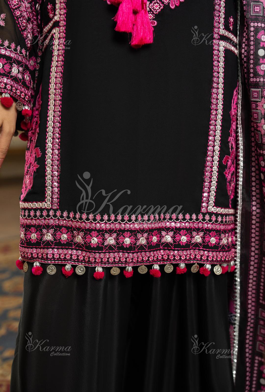 Karma chiffon embroidered