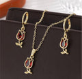 Gorgeous Tulip Design fashion Jewelry set