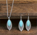 3pcs Bohemian Vintage Turquoise Jewelry Set