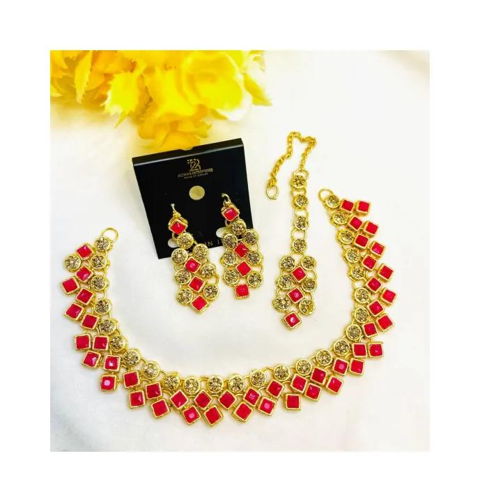Crystal Girls Jewellery Set For Women Trendy Fashion